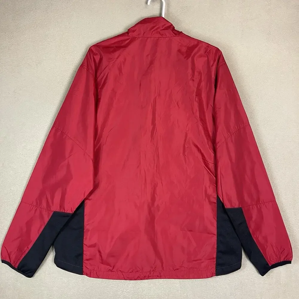 Clique Jacket Mens‎ XL Red Toshiba Golf Classic Windbreaker Full Zip Lightweight